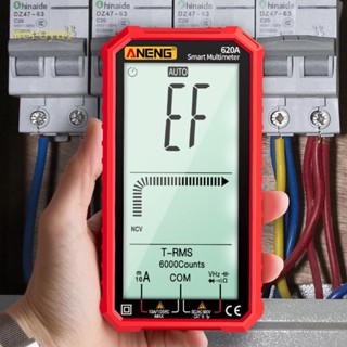Weroyal มัลติมิเตอร์ดิจิทัล พร้อมแอมป์โวลต์ โอห์ม ประจุกระแสไฟ ความถี่อุณหภูมิต่อเนื่อง