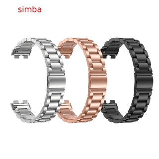 【Simba】สายนาฬิกาข้อมือสเตนเลส พร้อมเครื่องมือถอดได้ สําหรับ Huawei Band 8