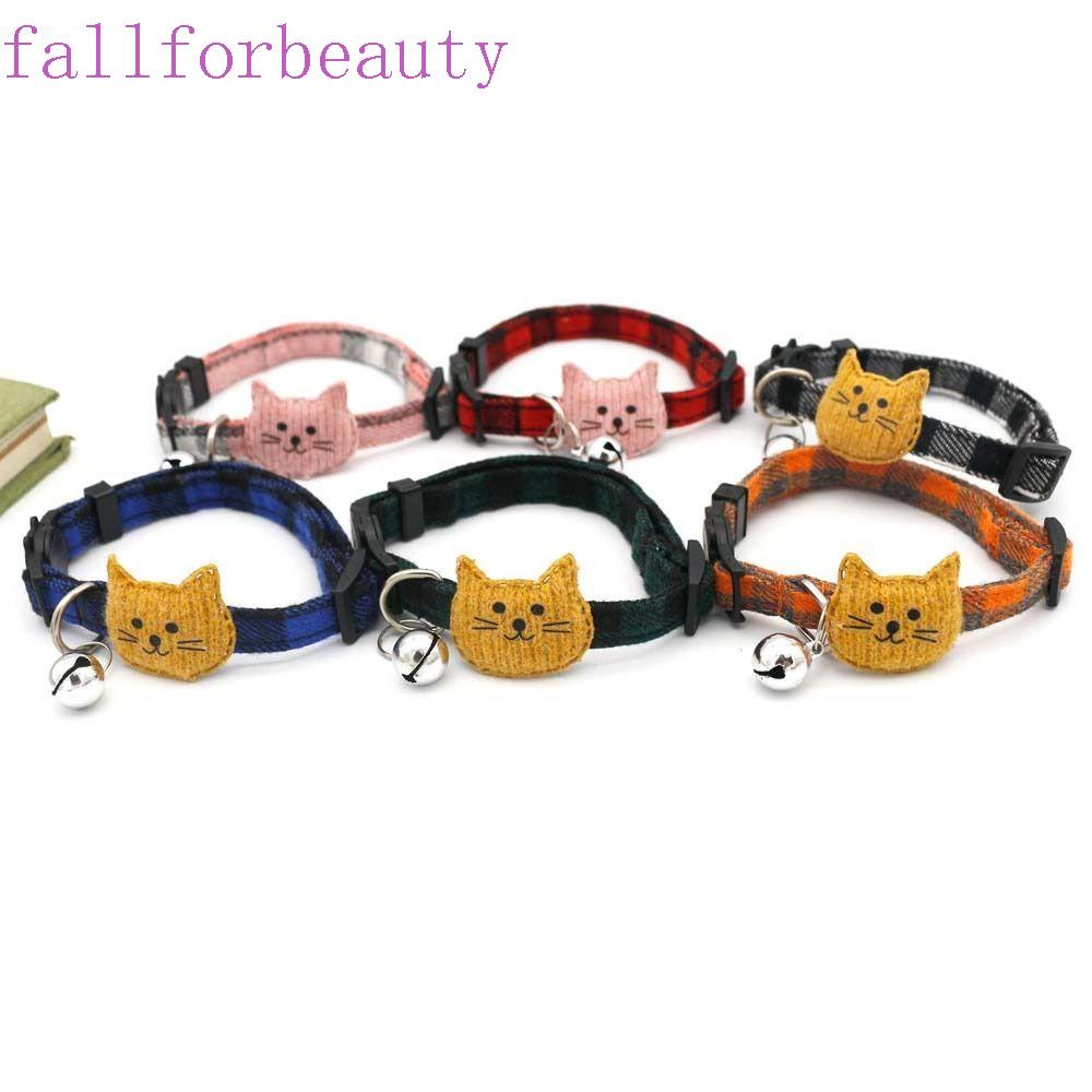 FALLFORBEAUTY ปลอกคอนิรภัย พร้อมหัวเข็มขัด และสายคล้องคอ เหมาะกับของขวัญ สําหรับสัตว์เลี้ยง สุนัข แมว