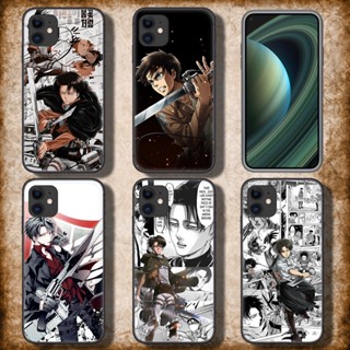 เคส TPU นิ่ม ลายอนิเมะผ่าพิภพไททัน 4GBY สําหรับ iPhone SE 2020 12 Mini 13 Pro Max