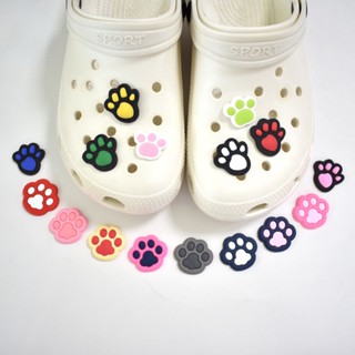 Jibbitz อุ้งเท้าแมวน่ารัก สําหรับ Crocs Dog Paw Jibitz Charm Animal Jibits Crocks สําหรับผู้ชาย อุปกรณ์เสริมรองเท้า จี้หมุดตกแต่ง