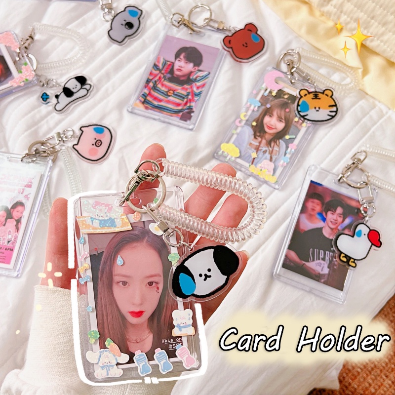 【On Sale】Kawaii เคสอะคริลิคใส ป้องกัน สําหรับใส่บัตรเครดิต บัตรเครดิต บัตรธนาคาร