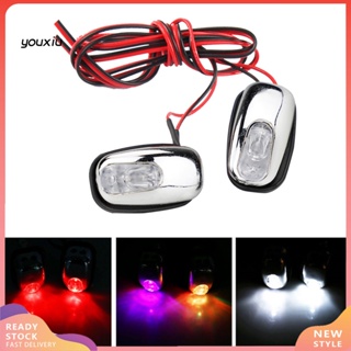 Youxiu หัวฉีดที่ปัดน้ําฝนกระจกหน้ารถยนต์ LED 1 คู่