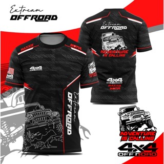 [02] เสื้อยืด พิมพ์ลาย Sublimation 4X4 Extreme Offroad | Baju Offroad Adventure Is Calling | เสื้อแขนยาว | Maxxis | Motul | ขนาดพลัสไซซ์