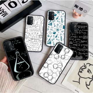 เคสโทรศัพท์มือถือแบบนิ่ม ลายเส้นเคมีบนพื้นขาว สําหรับ Vivo Y30 Y50 Y31 Y51 Y53 Y55 Y55s Y69 Y71 Y81 Y81s Y91C Y95 Y93 Y91