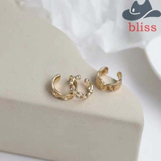 BLISS ชุดเครื่องประดับ ต่างหูห่วง สไตล์วินเทจ เข้ากับทุกการแต่งกาย สําหรับผู้หญิง จํานวน 3 ชิ้น