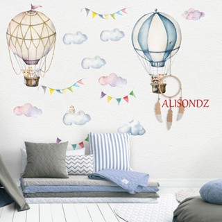 ALISONDZ สติกเกอร์ติดผนัง ลายก้อนเมฆ สีน้ํา มีกาวในตัว สไตล์นอร์ดิก สําหรับตกแต่งบ้าน ห้องนอนเด็ก