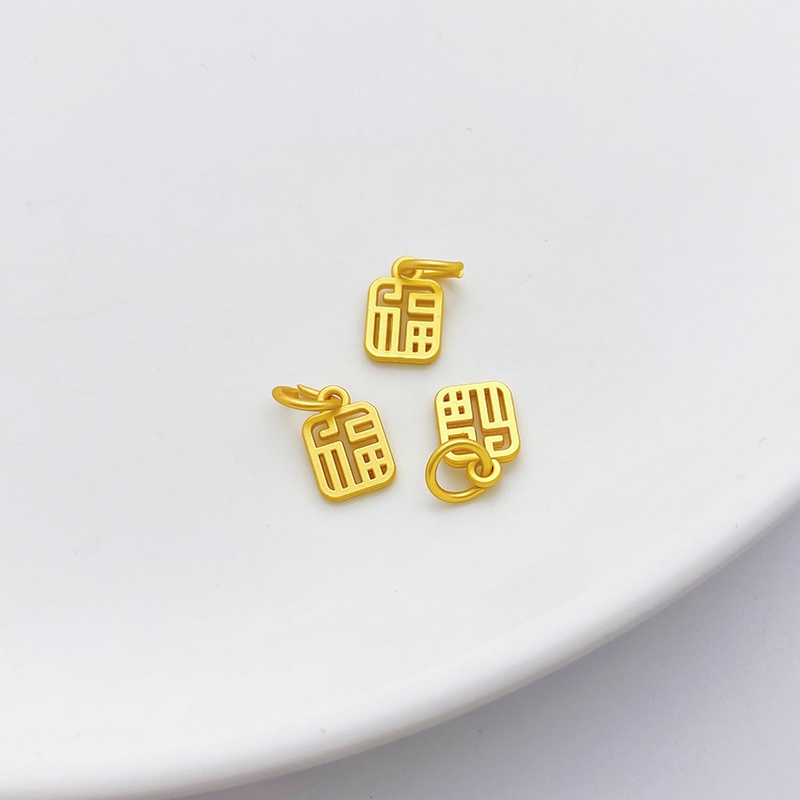 จี้ทองแดง รูปเหรียญกษาปณ์ Zhuangyuan แฮนด์เมด ขนาดเล็ก สไตล์โบราณ สีทอง สําหรับทําสร้อยคอ สร้อยข้อมือ หมวก diy