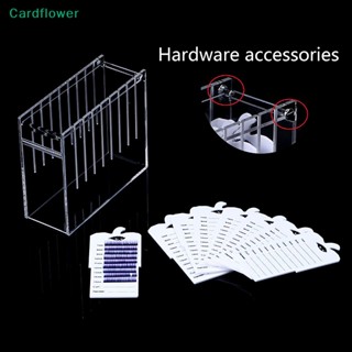 &lt;Cardflower&gt; กล่องอะคริลิคใส 8 ชั้น สําหรับเก็บขนตาปลอม เครื่องสําอาง ลดราคา