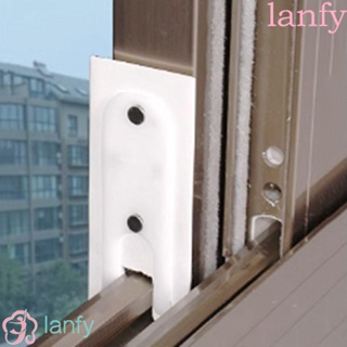 LANFY บล็อกซีลหน้าต่าง พลาสติก กันลม มีกาวในตัว ทนทาน สําหรับประตูบานเลื่อน 4 ชิ้น