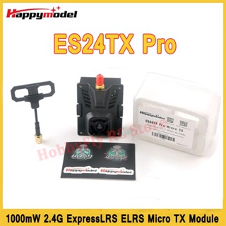 Happymodel โมดูลไมโคร TX ES24TX Pro 1000mW 2.4G ExpressLRS ELRS พร้อมพัดลมระบายความร้อน RGB LED สําหรับโดรนบังคับ