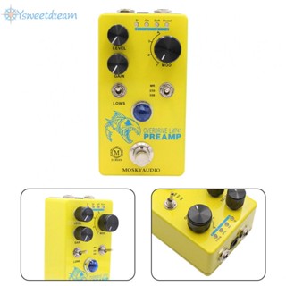 Mosky Distortion Overdrive Preamp 4 โหมด แป้นเหยียบเอฟเฟคกีตาร์ไฟฟ้า