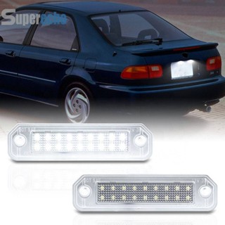 ♕พร้อมส่ง♕หลอดไฟ LED กันน้ํา สําหรับติดป้ายทะเบียนรถยนต์ Honda Civic CR-X Del Sol Integra SJ 2 ชิ้น [superecho.th]