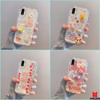 เคส SAMSUNG A10 A10S A30 A20 ตุ๊กตาสามมิติ สีใส การ์ตูน กรณีป้องกันโทรศัพท์มือถือ TY4