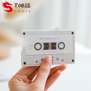 TOBIE การ์ดเสียง บันทึกเสียง โรแมนติก ของขวัญวันเกิด DIY สําหรับเทศกาลปีใหม่ การ์ดอวยพร เทปคาสเซ็ต