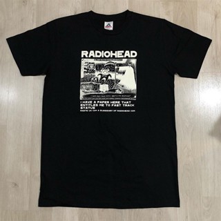 พร้อมส่ง เสื้อยืดแขนสั้น พิมพ์ลายวงร็อค British Radio Commander สไตล์วินเทจ แฟชั่นสตรีท