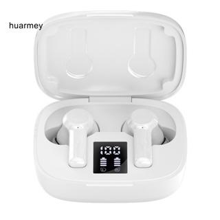 Huarmey ชุดหูฟังอินเอียร์ดิจิทัล บลูทูธ ไร้สาย ABS หน้าจอ LED 1 ชุด