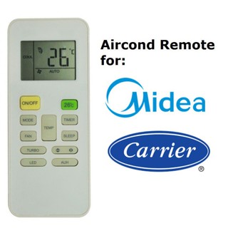 Midea รีโมตคอนโทรลเครื่องปรับอากาศ rn02a rn02b rn02c rn02d rn02e rn02h/bg