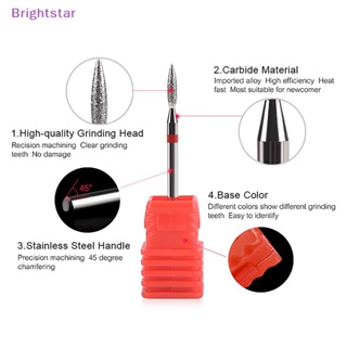 Brightstar ใหม่ ดอกสว่านไฟฟ้า อุปกรณ์เสริม สําหรับขัดเล็บมือ เล็บเท้า หนังกําพร้า 1 ชิ้น