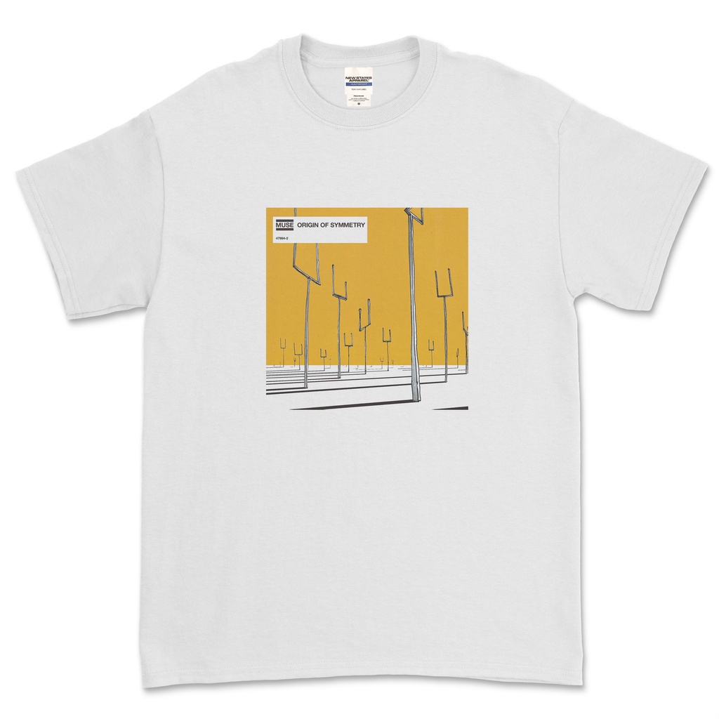 อ่อนนุ่ม 6 เสื้อยืด พิมพ์ลาย Muse ORIGIN OF SYMMETRY BAND