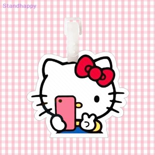 Standhappy Sanrio พวงกุญแจ จี้ตุ๊กตาการ์ตูน Hello Kitty พลาสติก สําหรับห้อยกระเป๋าเดินทาง กระเป๋าเป้สะพายหลัง