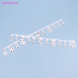 Familywind&gt; สติกเกอร์ฉลากติดคีย์บอร์ดเปียโน ถอดออกได้ สําหรับผู้เริ่มต้น 88 คีย์