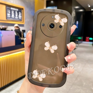 เคสโทรศัพท์มือถือนิ่ม กันตก ลายผีเสื้อน่ารัก 3D สําหรับ Realme11Pro+ Realme 11 Pro Plus Pro+ C53 NFC 4G 5G Realme11 11Pro+