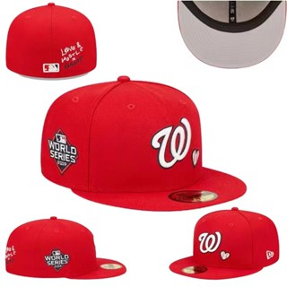 หมวกกีฬา ปักลาย The Washington Nationals _ _ Genuine _ _ Team Fit คุณภาพสูง แฟชั่นสําหรับผู้ชาย และผู้หญิง