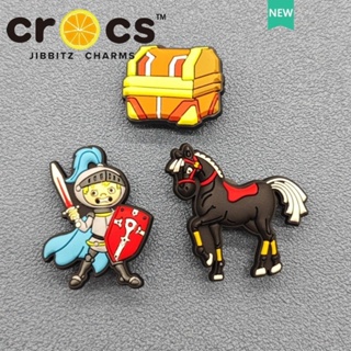 Jibbitz Crocs charms Knight and Treasure Series หัวเข็มขัดรองเท้า ลายดอกไม้ 2023