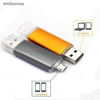 Art แฟลชไดรฟ์ OTG USB A OTG 128GB 64GB 32GB ความเร็วสูง 2 in 1