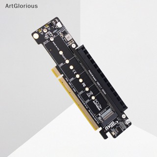 Art อะแดปเตอร์การ์ดขยาย PCIE Nvme 8+4+4Hyper Ultra Quad VROC M.2 Nvme พอร์ตขยาย N