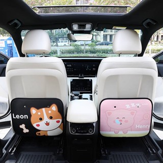 Car Seat Anti-Kick Pad Square Car Seat Back Stain-Resistant Protective Pad Car Cute Cartoon Wear-Resistant Car Interior Supplies MgP3