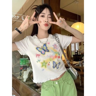 Candy Kids Candy เสื้อครอป เสื้อสายเดี่ยว ย้อนยุค y2k 2023 NEW Style 072430 fashion ทันสมัย สบาย Beautiful A29J20F 36Z230909