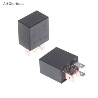 Art รีเลย์เตือนภัยรถยนต์ DC 12V 40A 1NO 1NC SPDT 4/5 Pins 40 Amp N