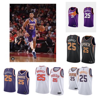 Phoenix Suns #25 Mikal Bridges เสื้อสเวตเตอร์ของเสื้อบาสเก็ตบอล NBA Jersey