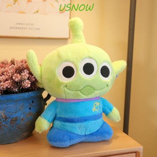 Usnow Pixar หมอนตุ๊กตาหุ่นยนต์สัตว์เอเลี่ยน สามตา สีเขียว ของเล่นสําหรับเด็ก