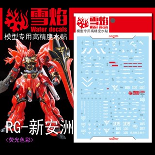  Xueyan RG HG 1/144 SINANJU + จํากัดรูปลอกสไลด์น้ําเรืองแสง