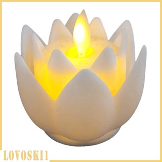 [Lovoski1] โคมไฟ LED รูปดอกบัว สําหรับตกแต่งบ้าน ในร่ม กลางแจ้ง