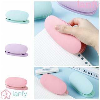 Lanfy เครื่องเจาะรูกระดาษ แบบแมนนวล 2 รู ขนาดพกพา DIY