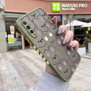 สําหรับ Huawei Y9s เคสการ์ตูนกระต่ายน่ารัก รูปแบบสี่เหลี่ยม การออกแบบใหม่ กันกระแทก ฝ้า ใส เคสโทรศัพท์ ซิลิโคน