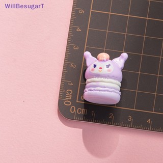 SANRIO [WillBesugarT] แผ่นกาวเรซิ่น ลายการ์ตูนอนิเมะน่ารัก 3D สีมาการอง สําหรับทําเครื่องประดับ DIY 2 ชิ้น [ใหม่]