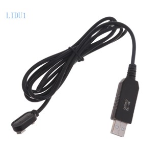 Lidu1 สายชาร์จแบตเตอรี่ USB เป็น 9V พร้อมไฟแสดงสถานะ 5V Boost เป็นตัวแปลงแรงดันไฟฟ้า 9V ยาว 1 5 ม. 5 ฟุต