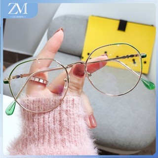 【ZM Glasses】แว่นตาสายตาสั้น ทรงกลม ป้องกันแสงสีฟ้า เกรด -100 150 200 250 300 350 400 450 500 550 แฟชั่นสไตล์เกาหลี สําหรับผู้หญิง และนักเรียน 092