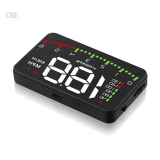 Cre A900 โปรเจคเตอร์เตือนภัยรถยนต์ EOBD OBD2 Head Up Display Speedometer