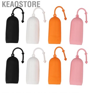 Keaostore Elastic Toiletry Covers Leak Proofing Reusable Silicone Sleeves Universal Size for Daily Women