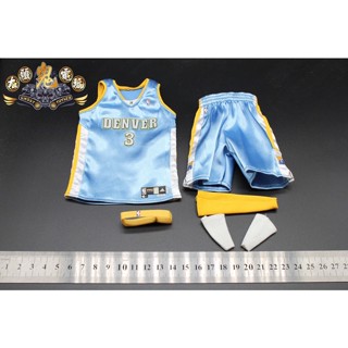 พร้อมส่ง เสื้อกีฬาแขนสั้น ลายทีม 1/6 NBA Star Dig Gold Team Iverson Gold