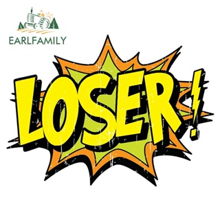 Earlfamily สติกเกอร์ ลายอนิเมะ Loser 13 ซม. x 9.6 ซม. สําหรับตกแต่งรถยนต์