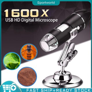 ❀sportworld【In Stock】 1600X HD Electronic Digital Microscope USB Magnifier for WIN XP/7/MAC/VISTA