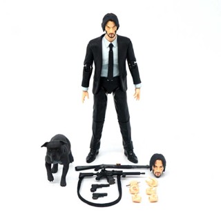 Mafex No. 085 John Wick And His Dog The Killer 6" Action Figure Model Toys Doll