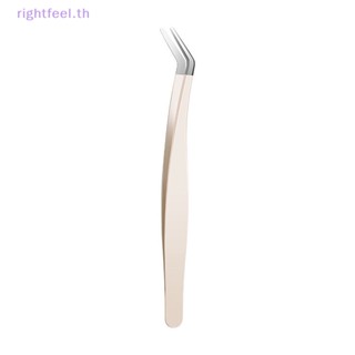 Rightfeel.th แหนบต่อขนตา สเตนเลส กันไฟฟ้าสถิตย์ แข็งมาก ความแม่นยําสูง พร้อมไฟเบอร์แต่งหน้า